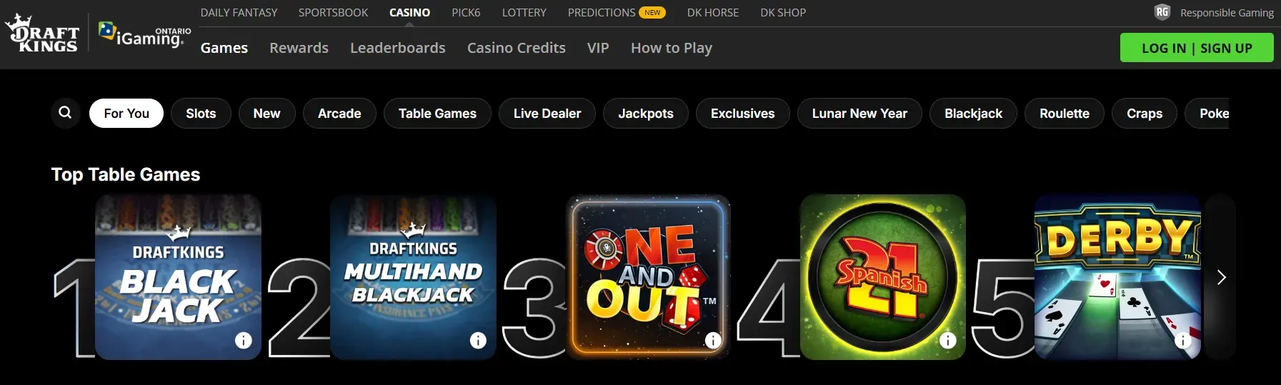 Draftkings Casino
